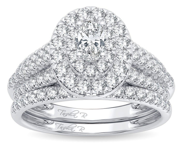 Brilliant 14k White Gold 1ct Lab Diamond Engagement Ring