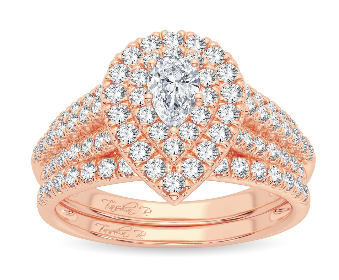 14K 1.00ct Diamond Bridal Ring