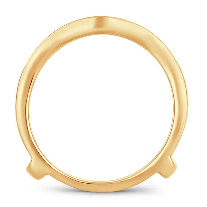 14K Yellow Gold Lab Diamond Ring Guard Enhancer
