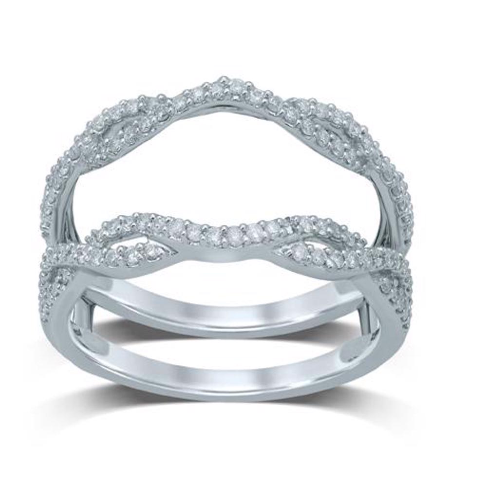 14K Yellow Gold Lab Diamond Ring Guard Enhancer
