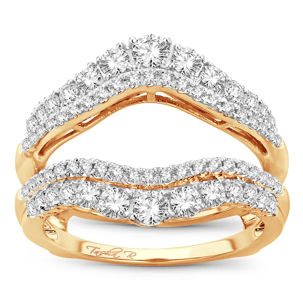 14K 1.00CT Diamond RING GUARD