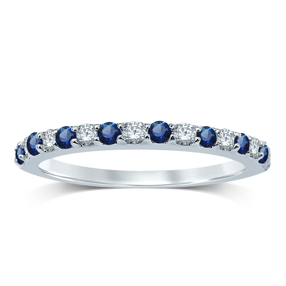 Magnificent 14K Diamond  SAPPHIRE  BAND