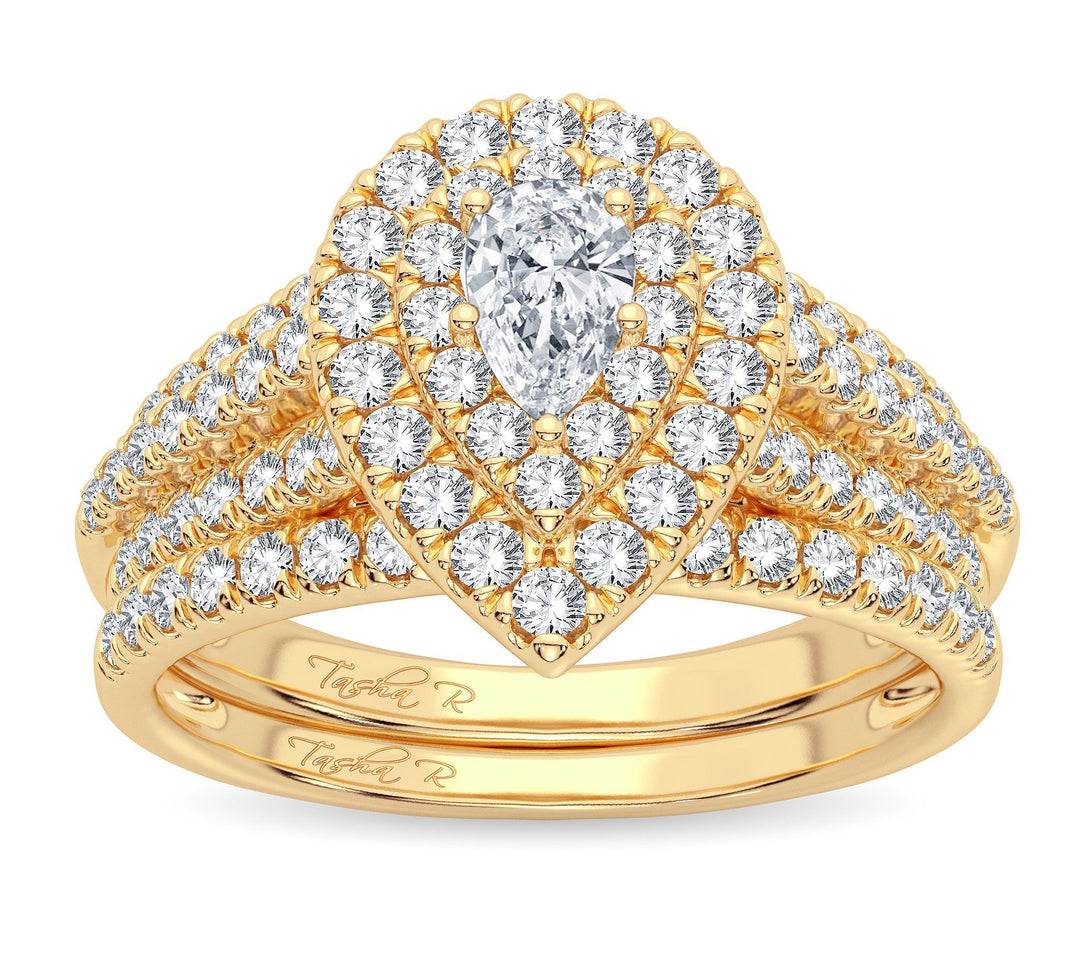 14K 1.00ct Diamond Bridal Ring