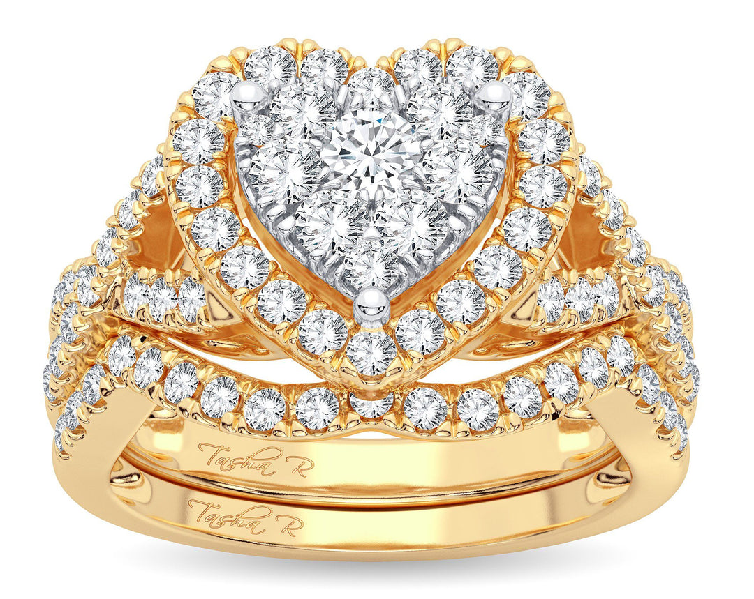 14K 1.00ct Diamond Bridal Ring