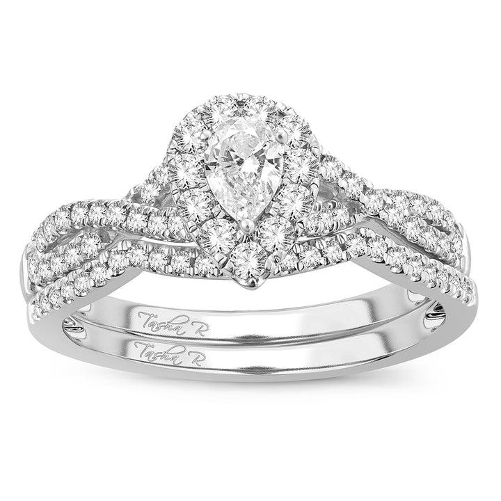14k White Gold Lab Diamond Engagement Ring (0.75ct)