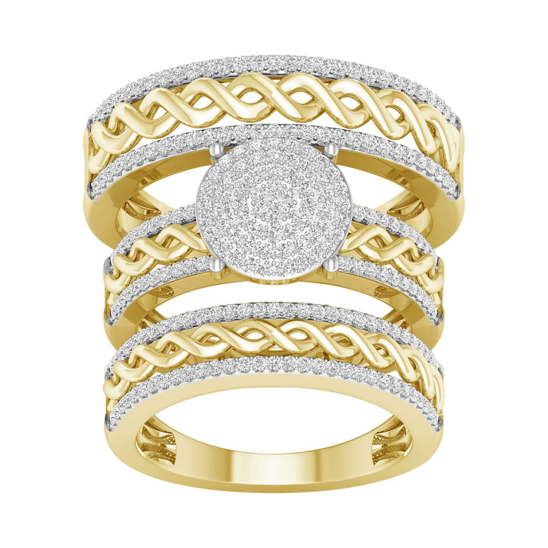 Elegant 10K 0.60CT DIAM TRIO SET