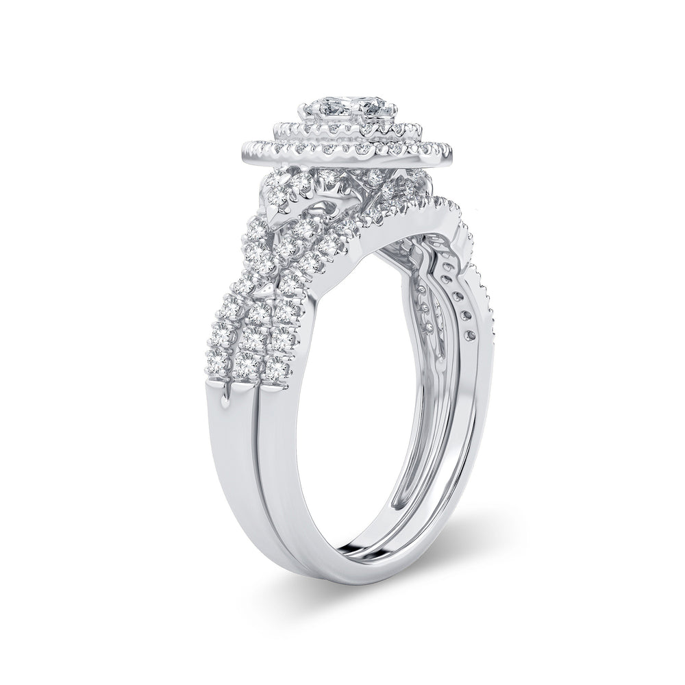 Brilliant 14k White Gold Lab Diamond Engagement Ring