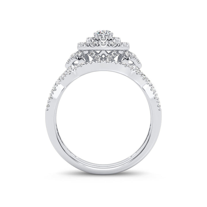 Brilliant 14k White Gold Lab Diamond Engagement Ring