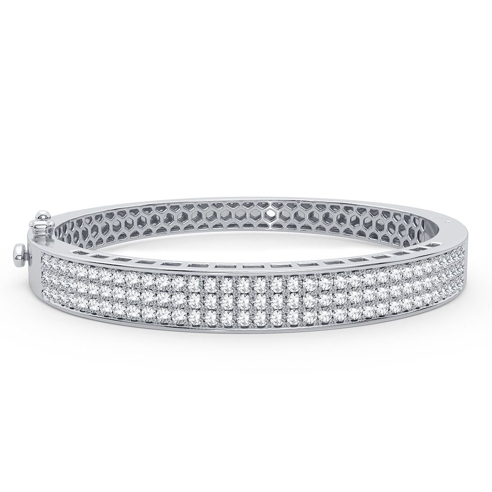 14K 3.00CT Diamond Bangle