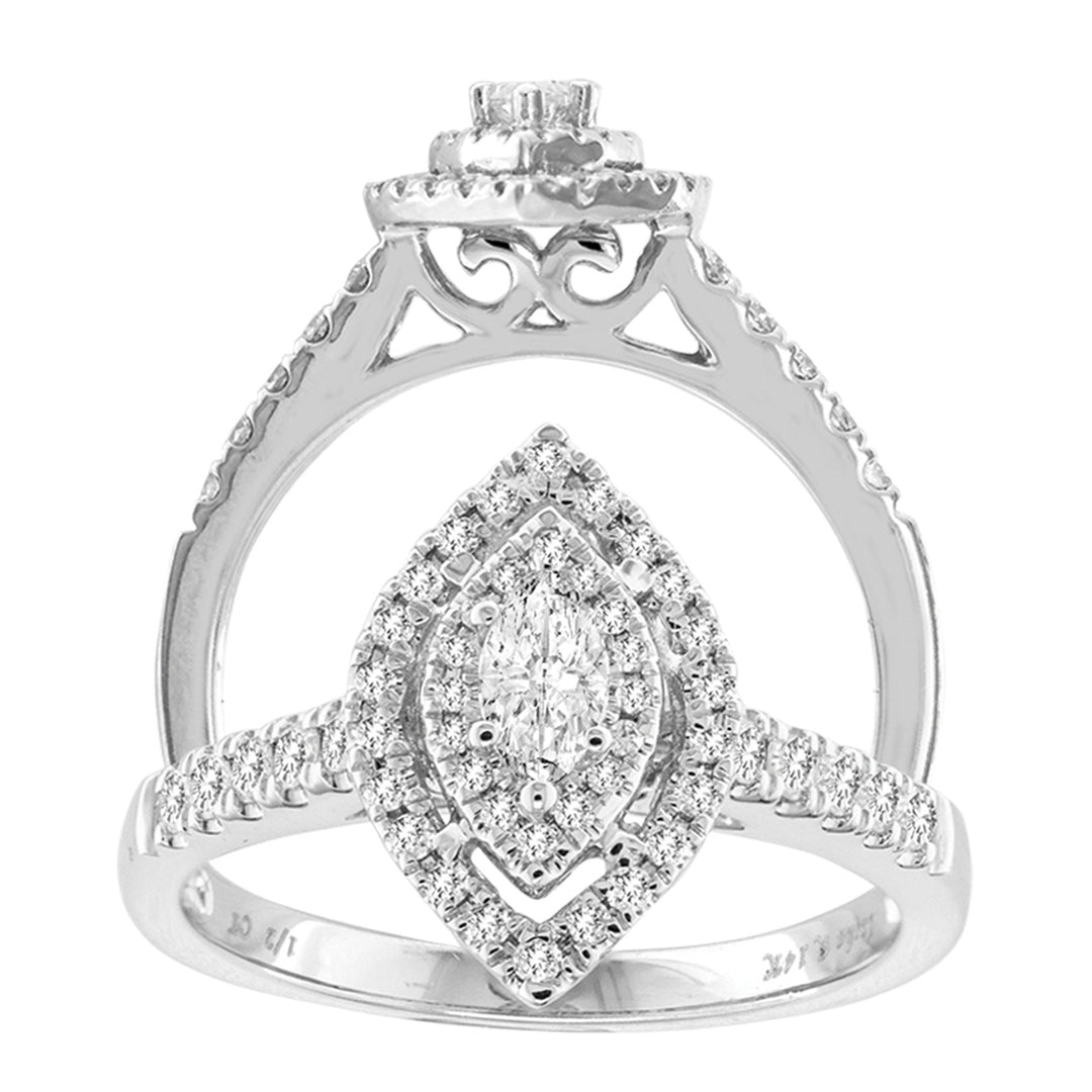 14K 0.53CT Diamond ENGAGEMENT RING