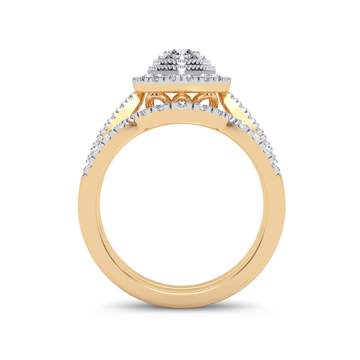 14K 0.75CT Diamond Bridal Ring