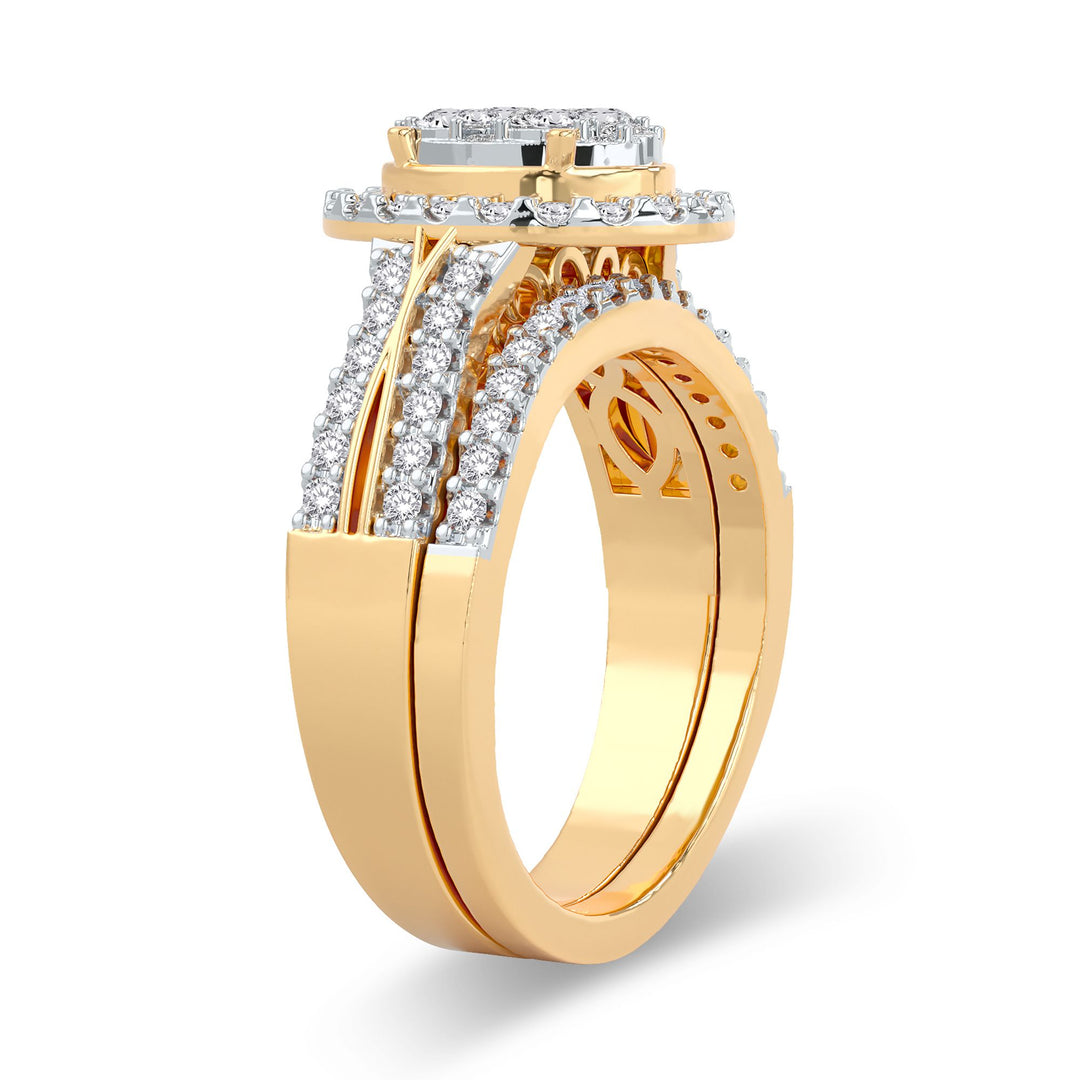 14K 1.00ct Diamond Bridal Ring