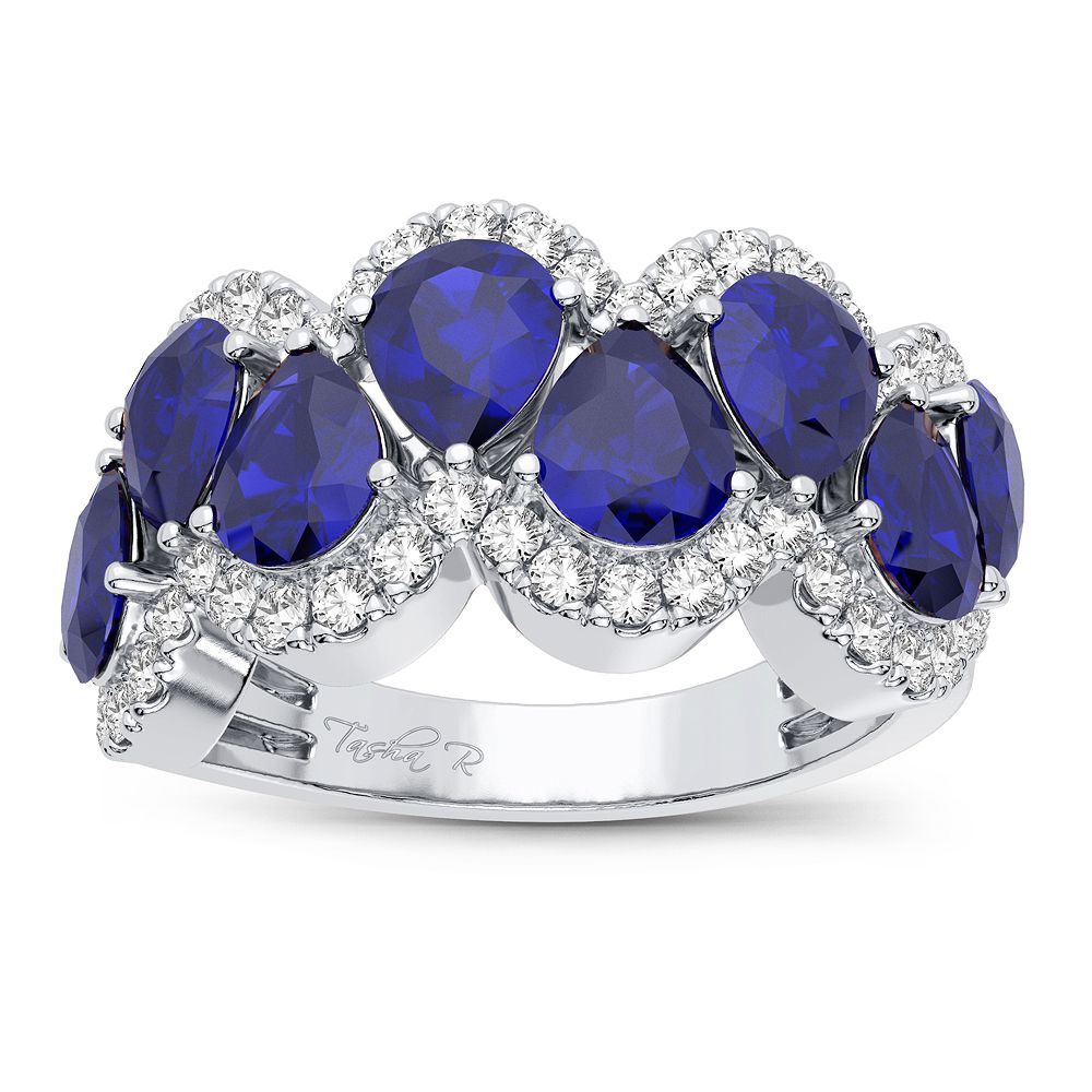 14K 0.50CT Diamond Ring Sapphire