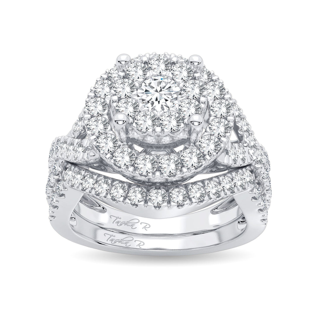Brilliant 14k White Gold 1.50ct Lab Diamond Engagement Ring