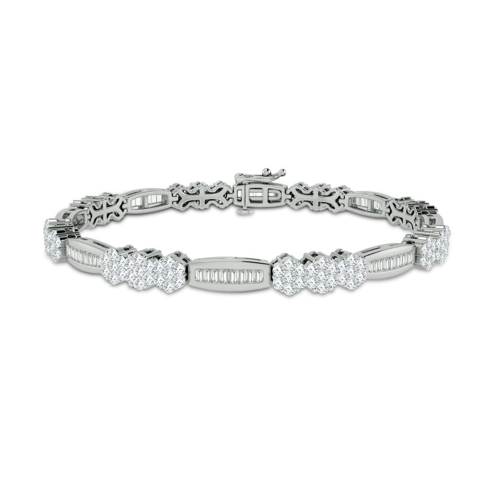 10K 2.90ct Diamond Bracelet