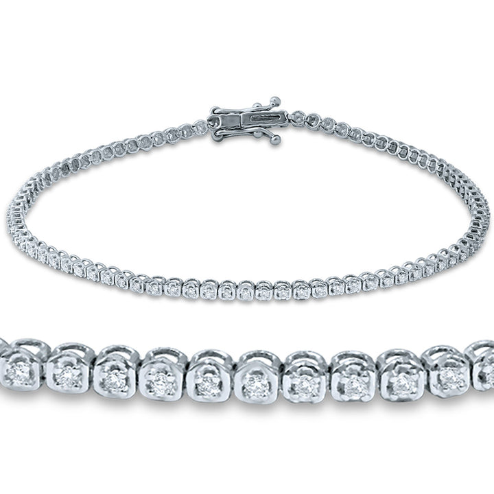 14K 1.00CT Diamond Bracelet