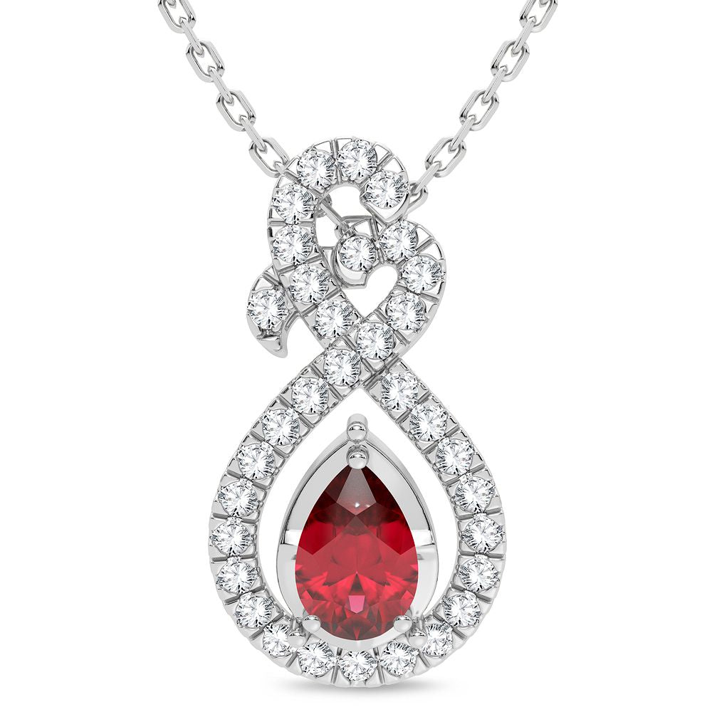 14K 0.20CT Diamond Pendant