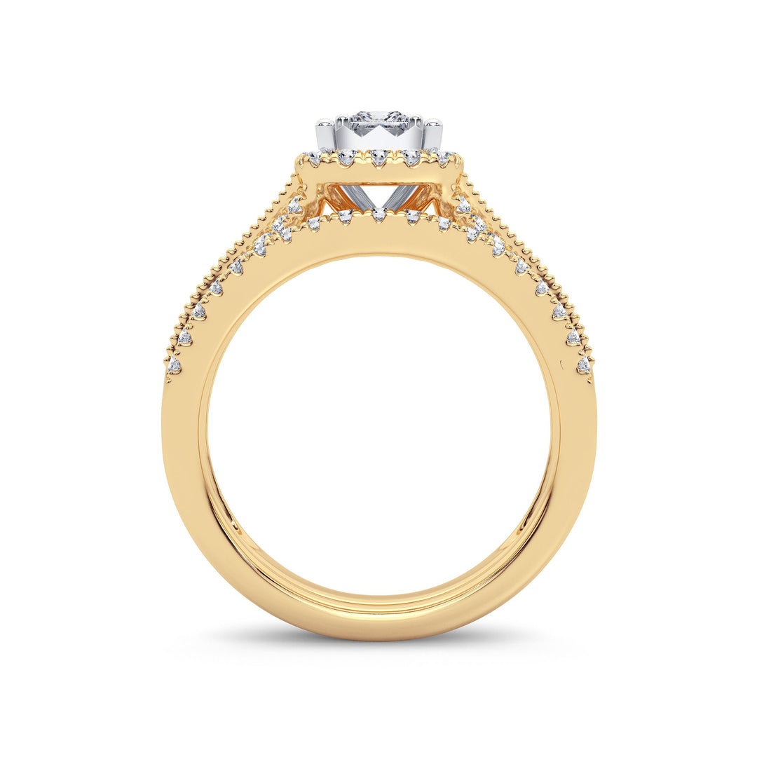 Luminous 14k Yellow Gold 0.75ct Lab Diamond Engagement Ring