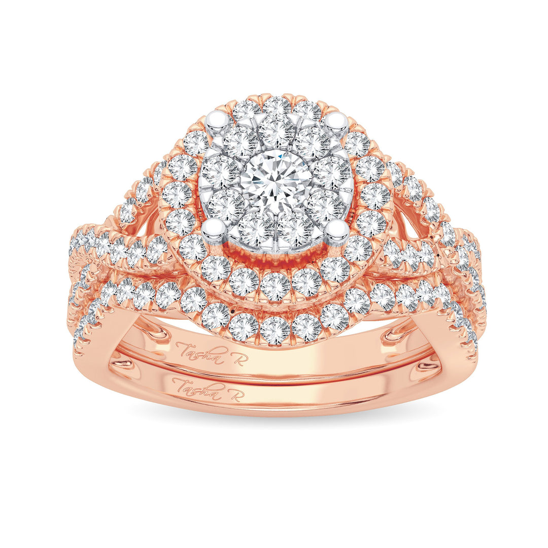 14K 1.00ct Diamond Bridal Ring