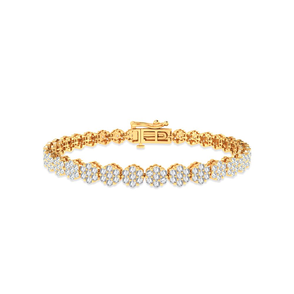 14K 5.00ct Diamond Bracelet