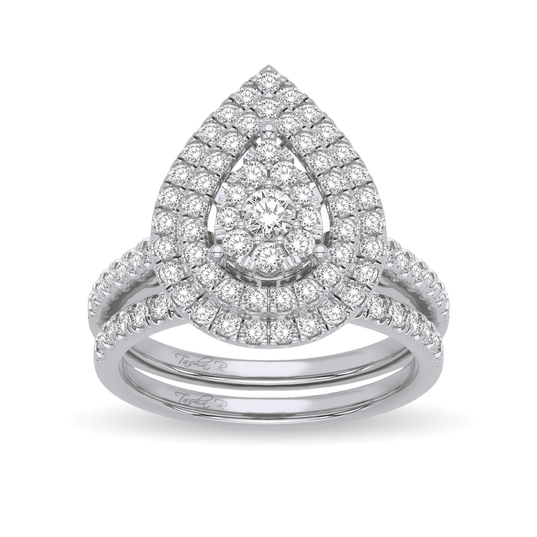 14K 1.00ct Diamond Bridal Ring