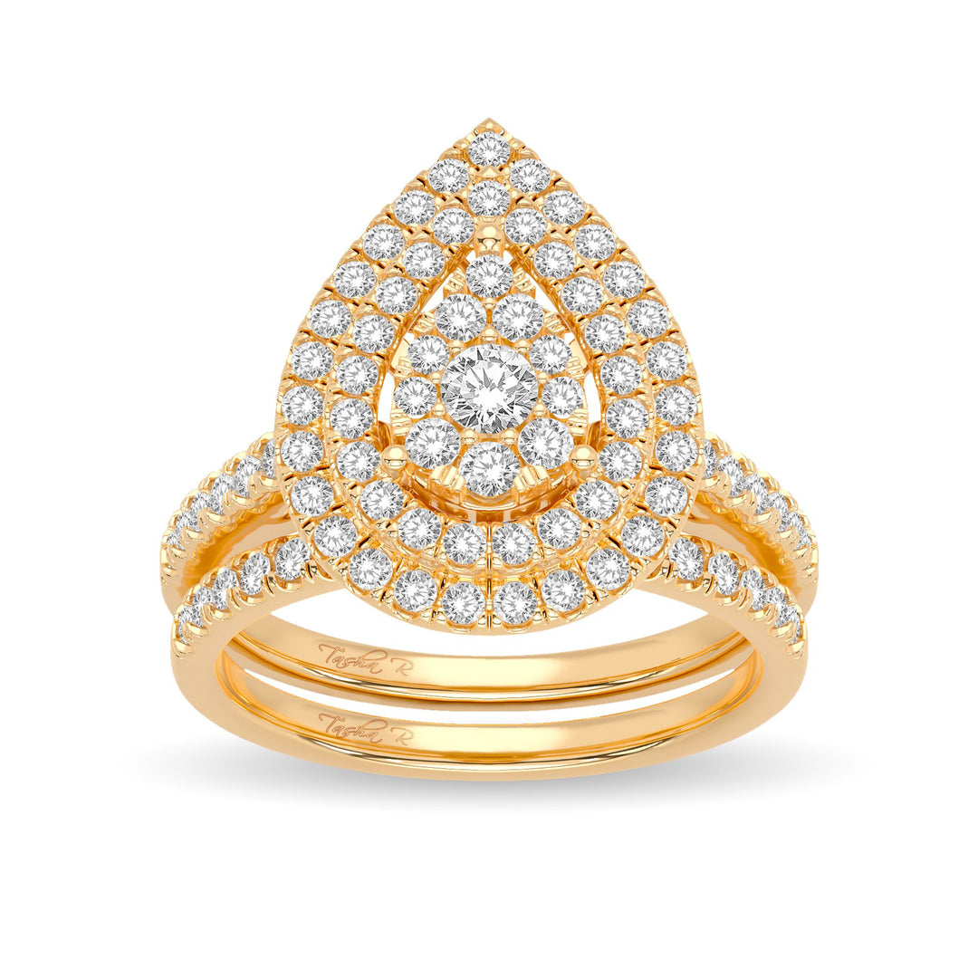 14K 1.00ct Diamond Bridal Ring