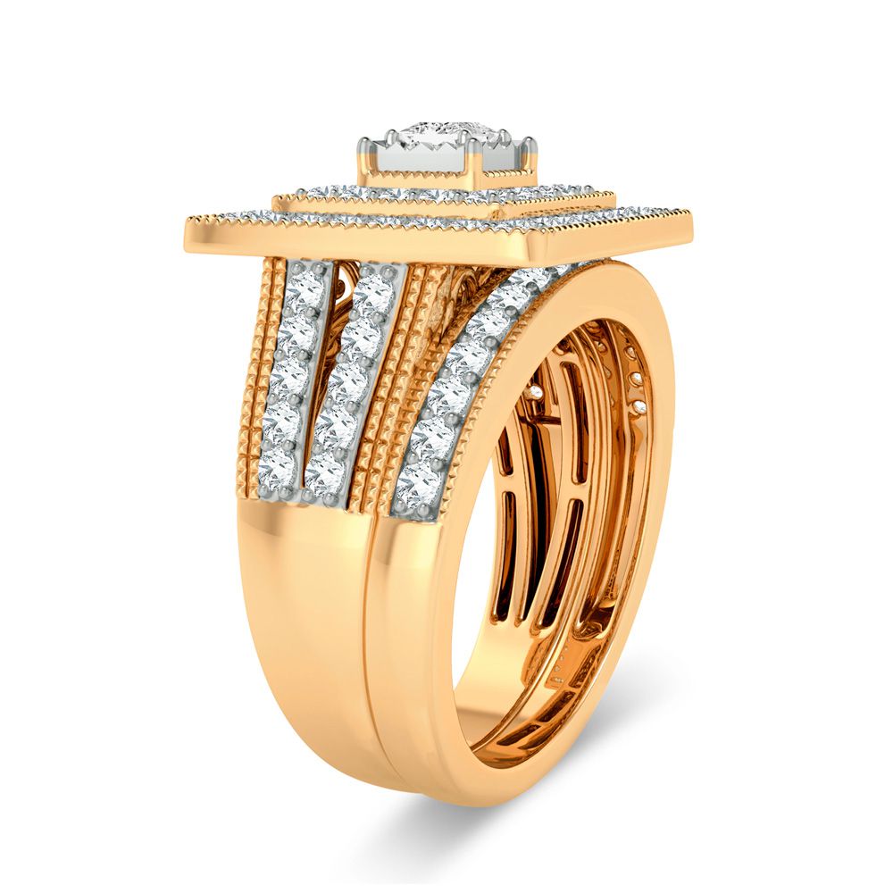 14k Yellow Gold 1ct Lab Diamond Womens Bridal Ring