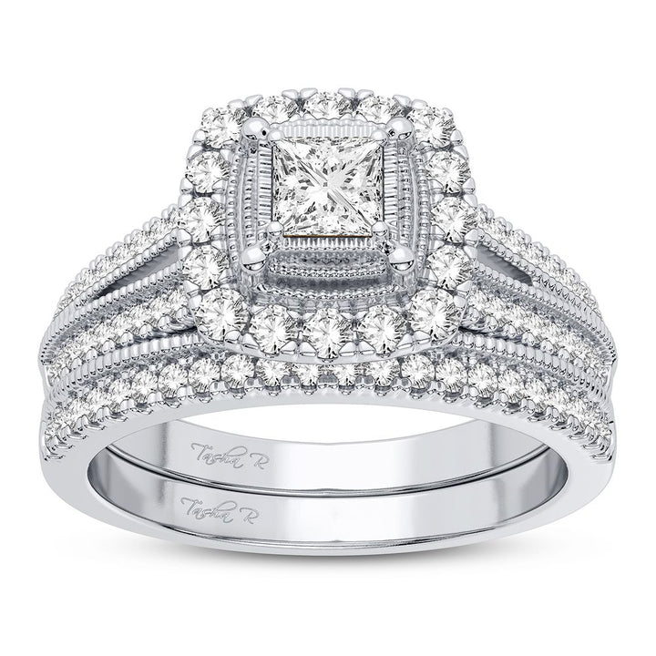 Timeless 14k White Gold Lab Diamond Bridal Ring (0.62CT)
