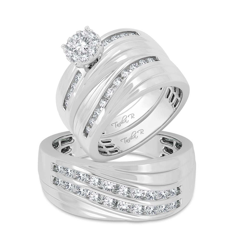 14K 1.13CT Diamond Trio Set