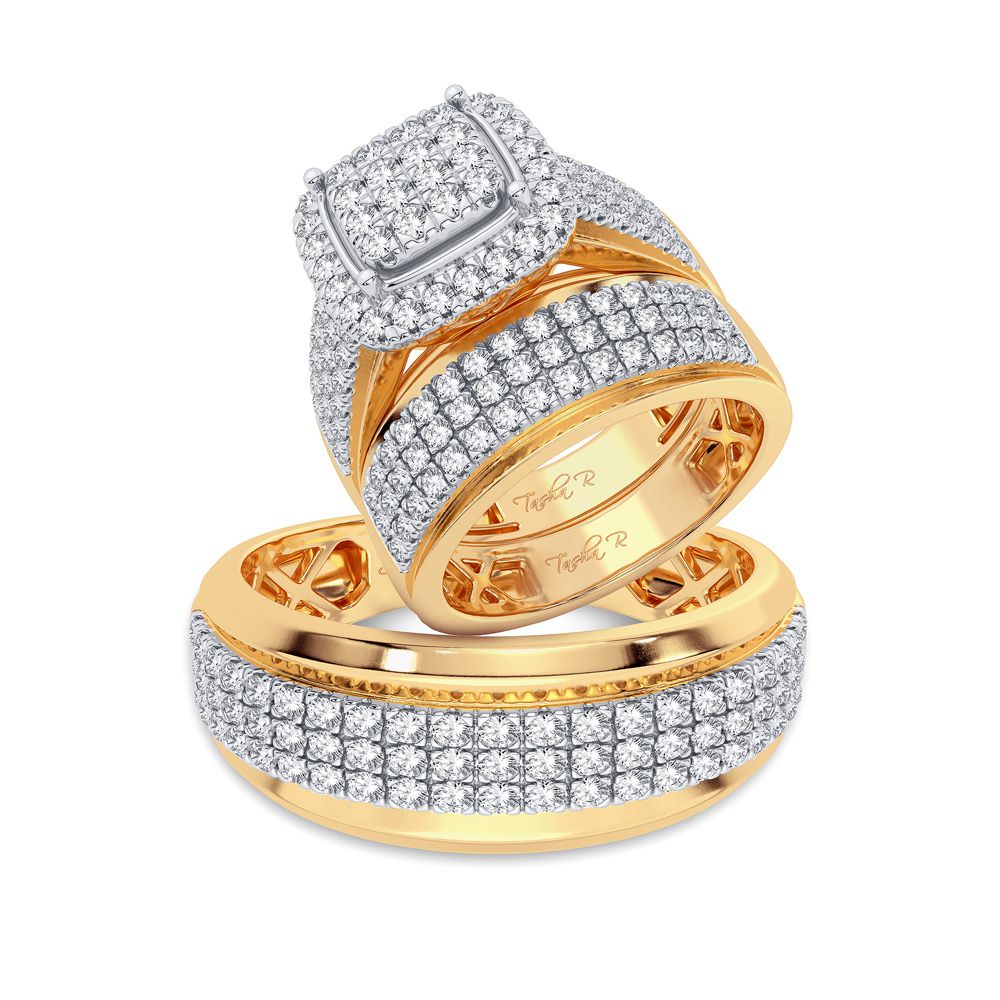 Beautiful 14K 2.00CT Diamond Trio Set