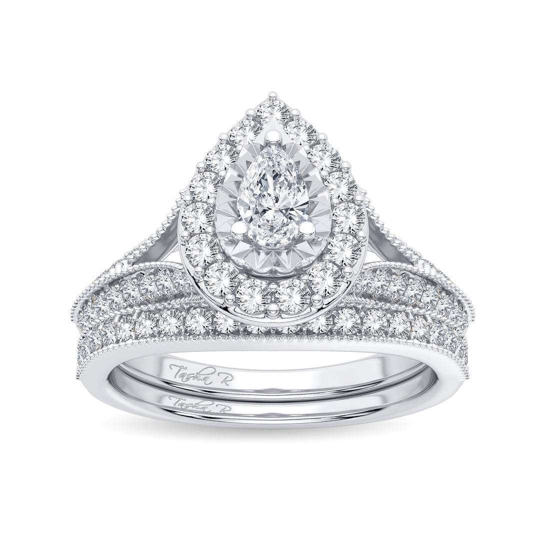 14K 0.96CT Diamond Bridal Ring