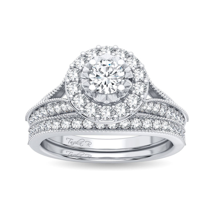 Timeless 14k White Gold 1CT Lab Diamond Engagement Ring