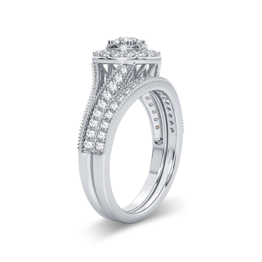 Timeless 14k White Gold 1CT Lab Diamond Engagement Ring