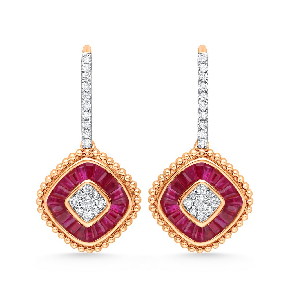 14K 0.36CT Diamond Earring