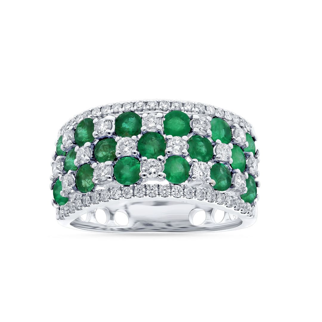 14K 0.75CT Diamond EMERALD RING