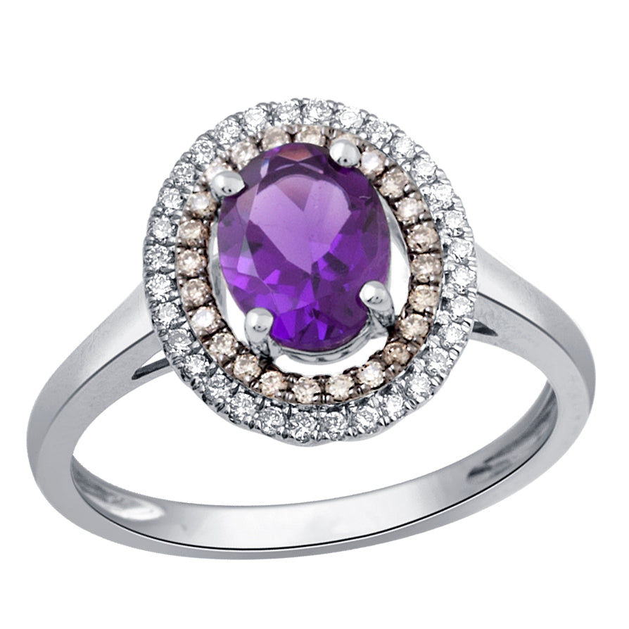 14K 0.28CT Diamond Gemstone Ring