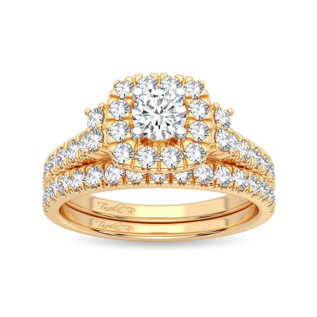 14K 1.00CT Diamond Bridal Ring