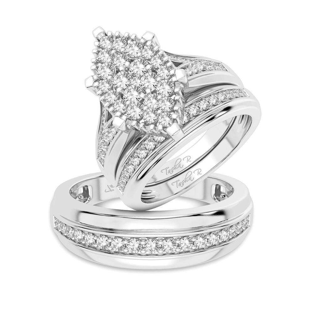 14K 1.14CT Diamond Trio Set