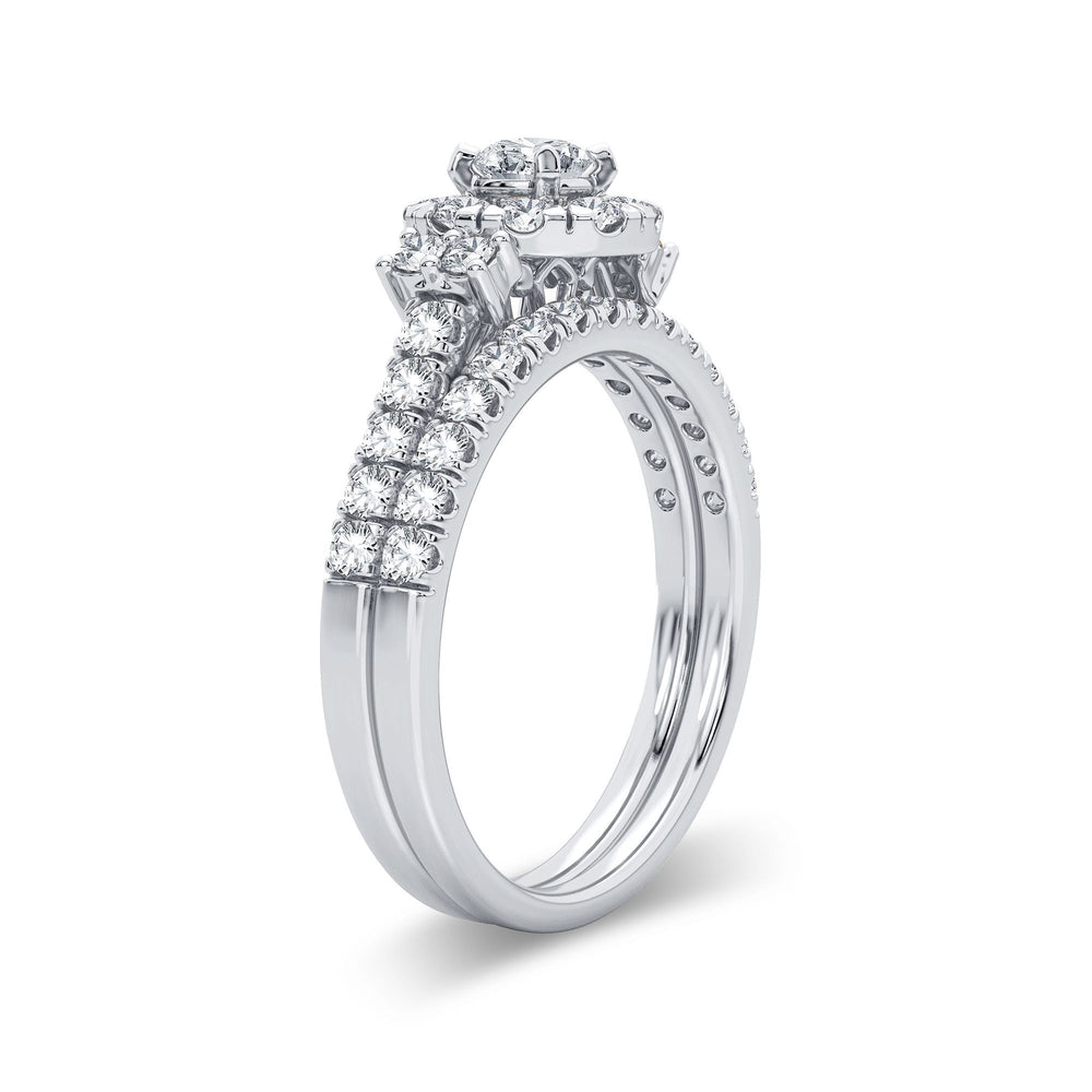 Timeless 14k White Gold 1CT Lab Diamond Engagement Ring