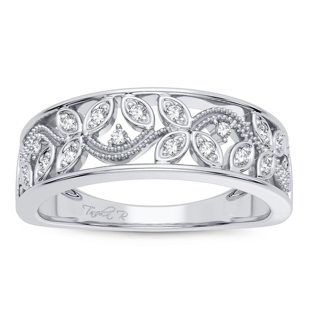 14K 0.10CT Diamond Band