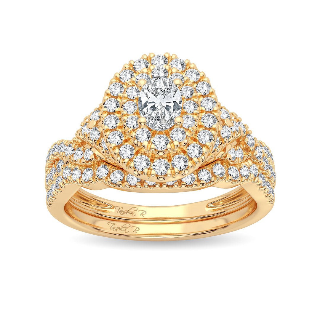 14K 1.00CT Diamond Bridal Ring