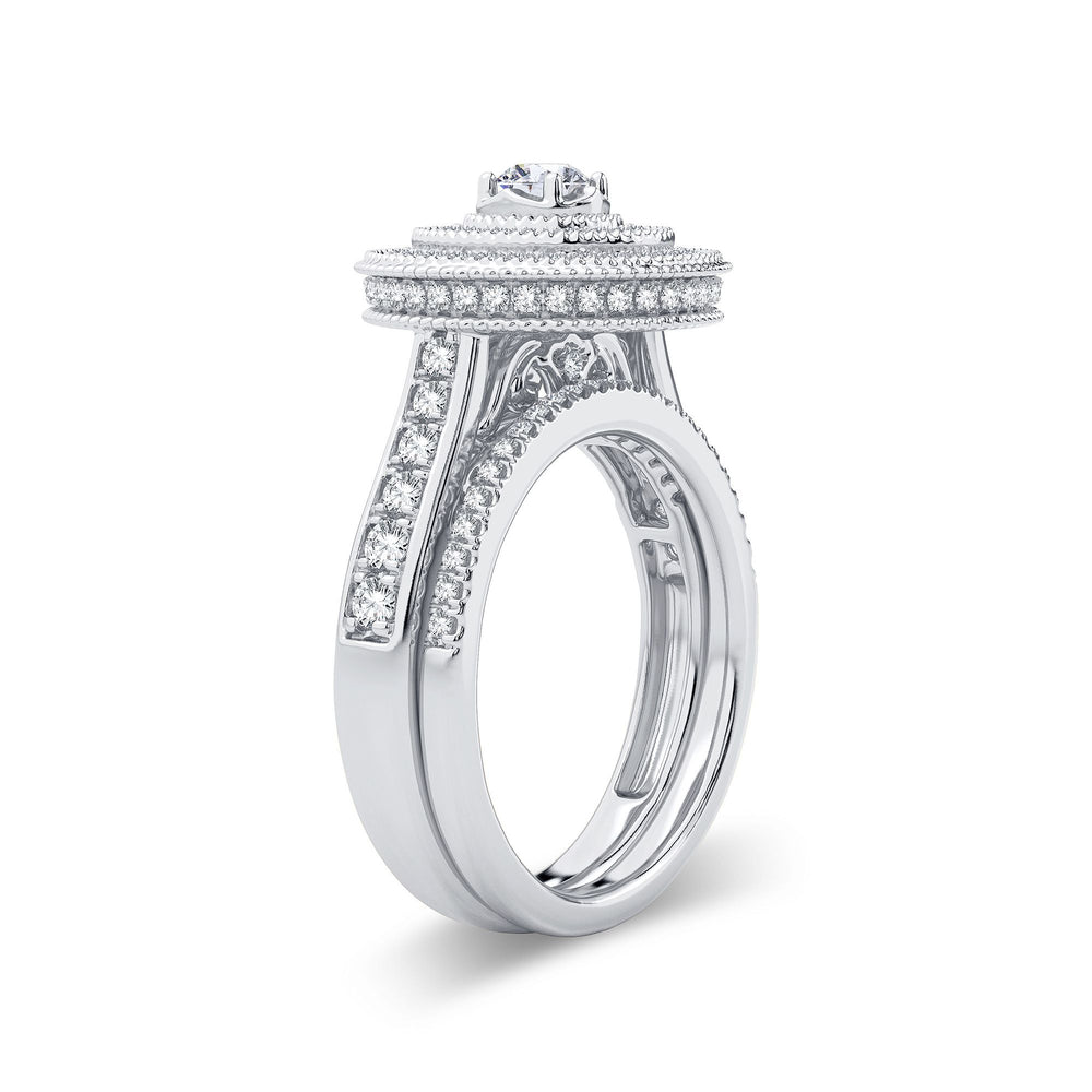 Timeless 14k White Gold 1.01ct Lab Diamond Engagement Ring