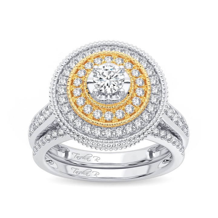 14k Yellow Gold Lab-Grown 1.01ct Diamond Bridal Ring