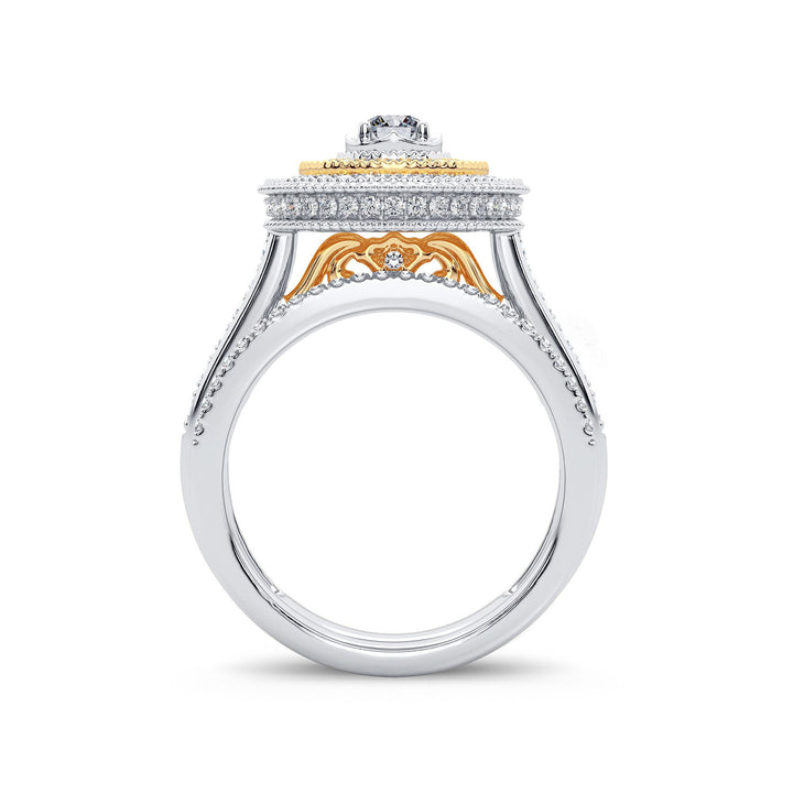 14k Yellow Gold Lab-Grown 1.01ct Diamond Bridal Ring