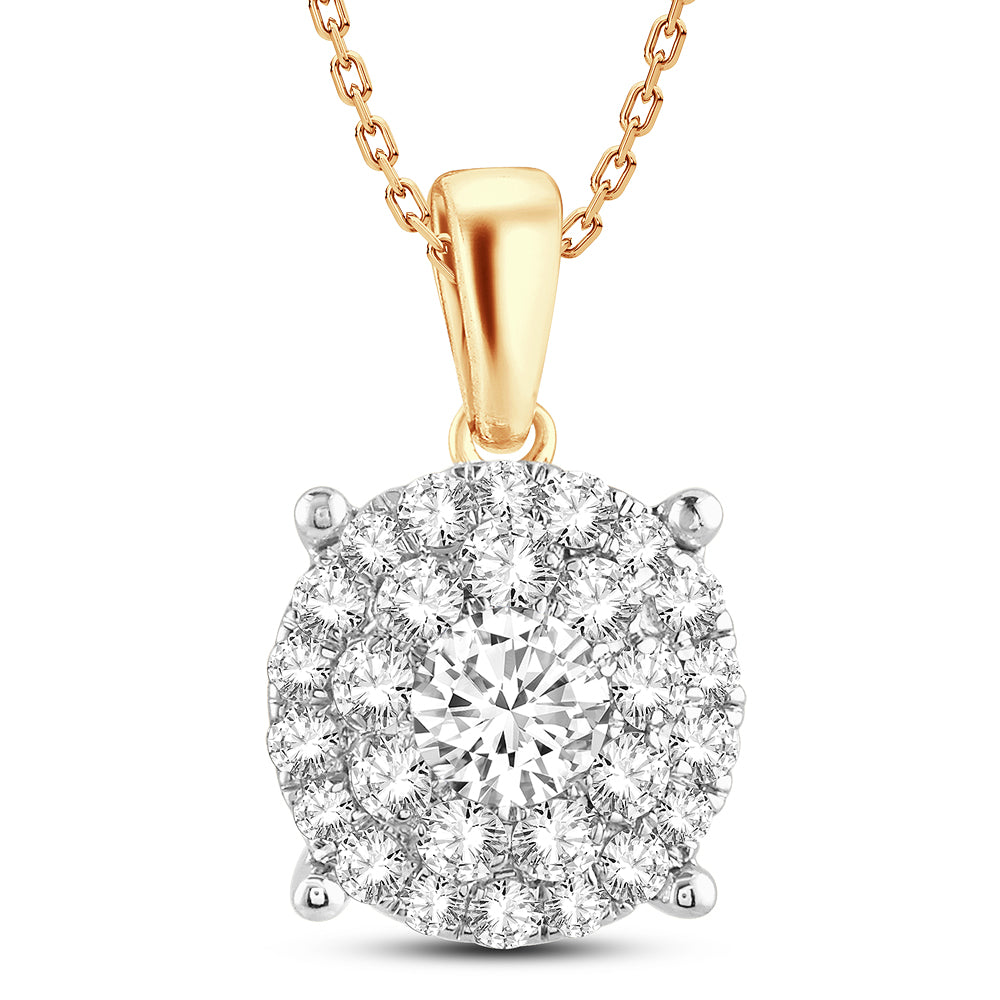 14k 1.00ct Diamond Pendant