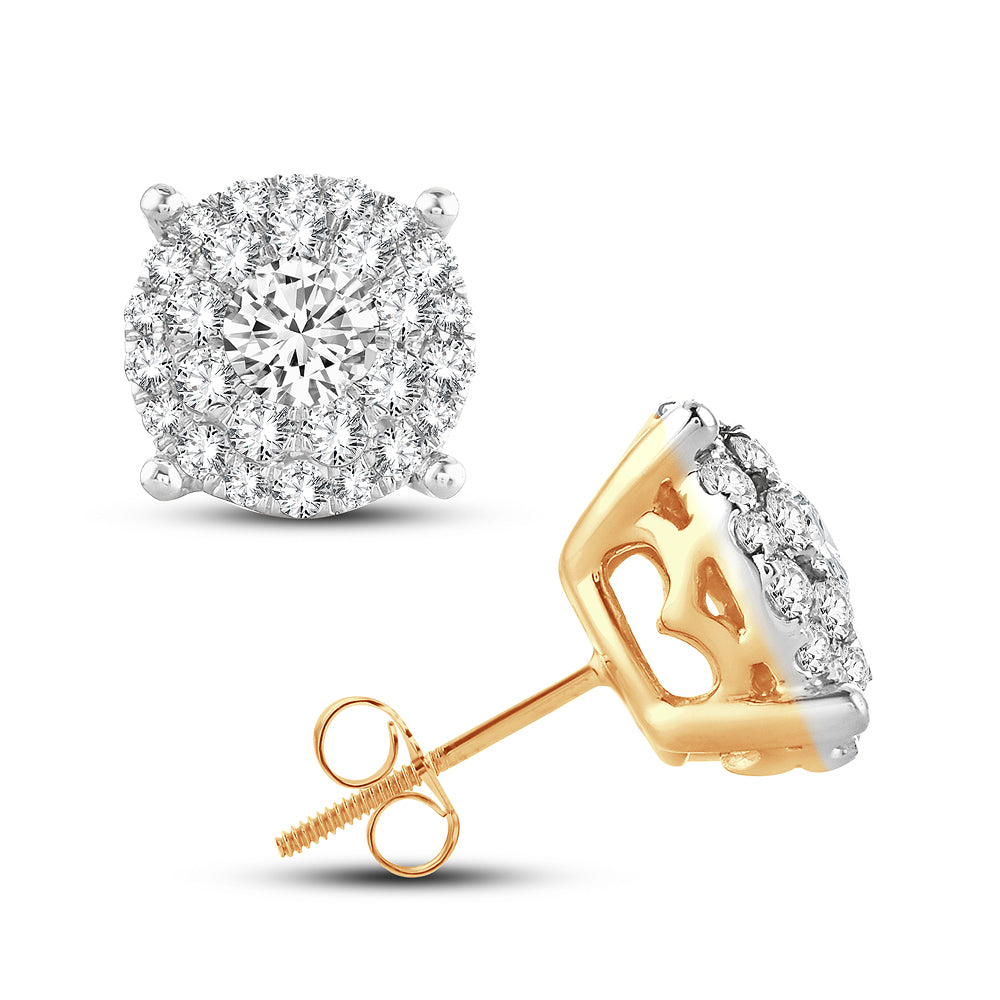 14K 1.54CT Diamond Earring