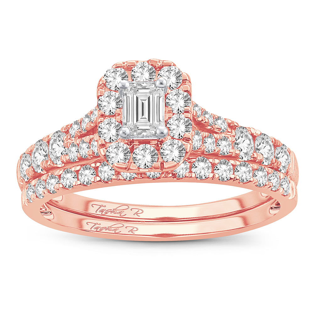 14K 1.00CT Fancy Cut Bridal Ring