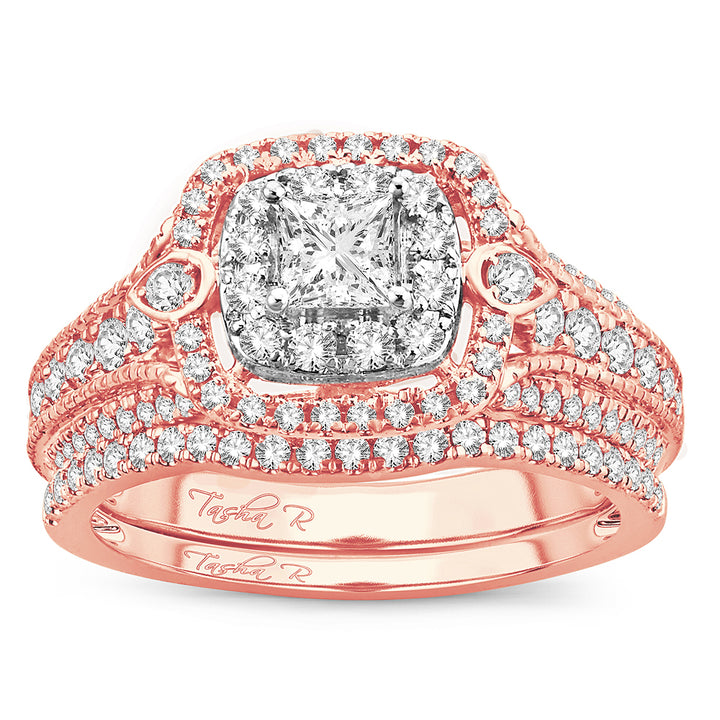 Brilliant 14K Yellow Gold Lab Diamond Bridal Ring (1CT)