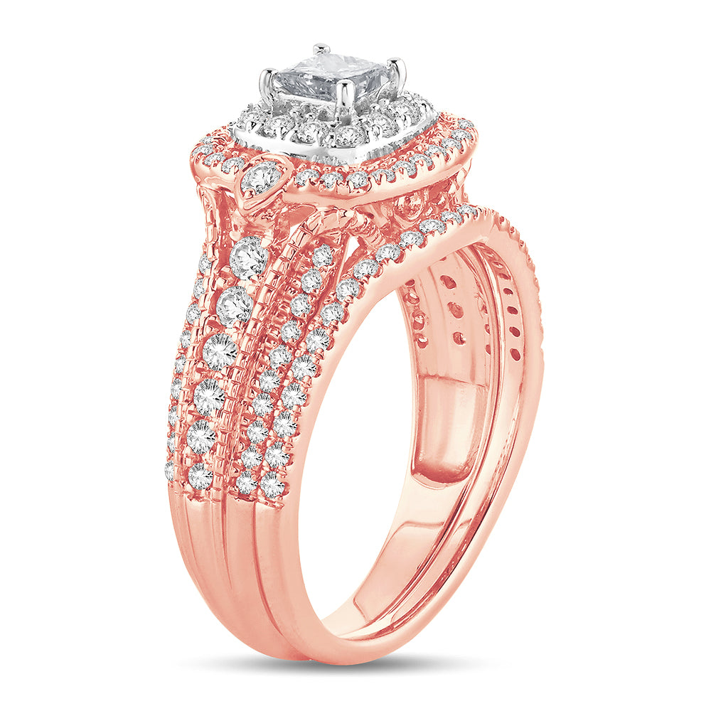 Brilliant 14K Yellow Gold Lab Diamond Bridal Ring (1CT)