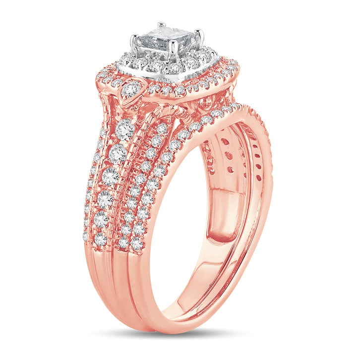 Brilliant 14K Yellow Gold Lab Diamond Bridal Ring (1CT)